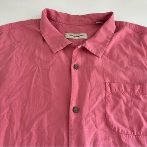 Tommy Bahama Men’s Silk Red Short Sleeve Button‎ Down XXXL